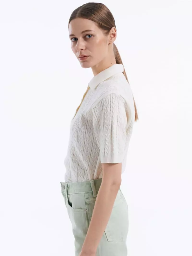 Lamerei - Korean Women Fashion - #womensfashion - Cable Knit Top - 3