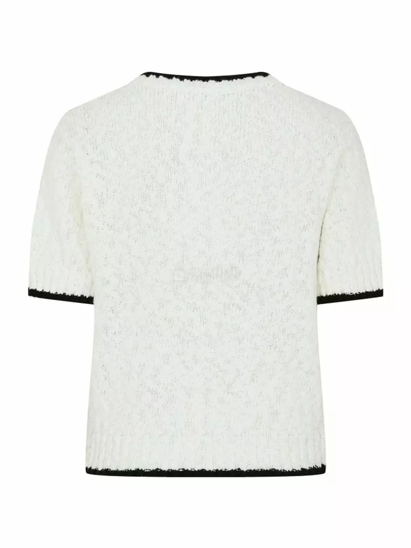 Lamerei - Korean Women Fashion - #womensfashion - Line Color Knit Top