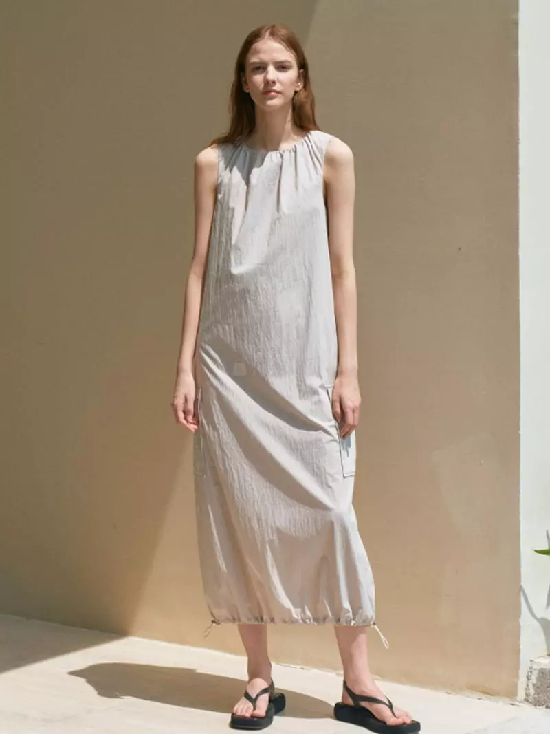 Lamerei - Korean Women Fashion - #momslook - Sleeveless String Pocket One-piece - 4