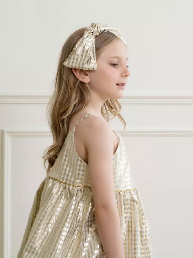 Le Bev - Korean Children Fashion - #discoveringself - Rib Check Hairband