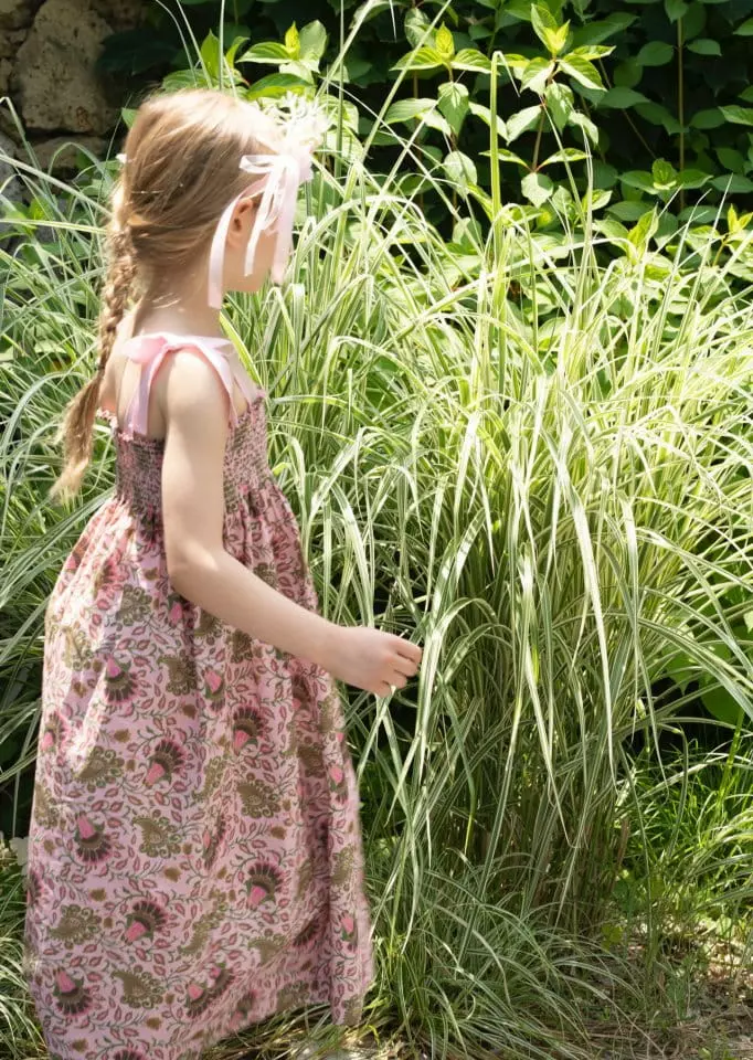 Le Bev - Korean Children Fashion - #littlefashionista - Ribbon Paisley Pink Gold One-piece