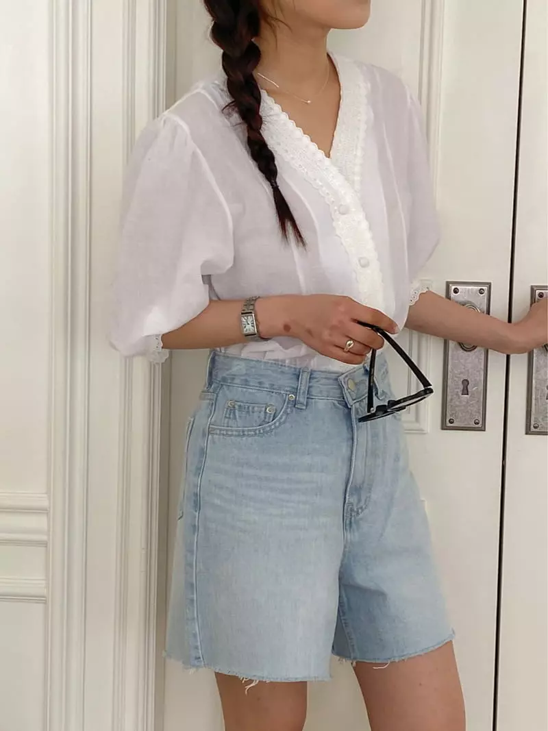 Lewin - Korean Women Fashion - #momslook - Lace Blouse - 10