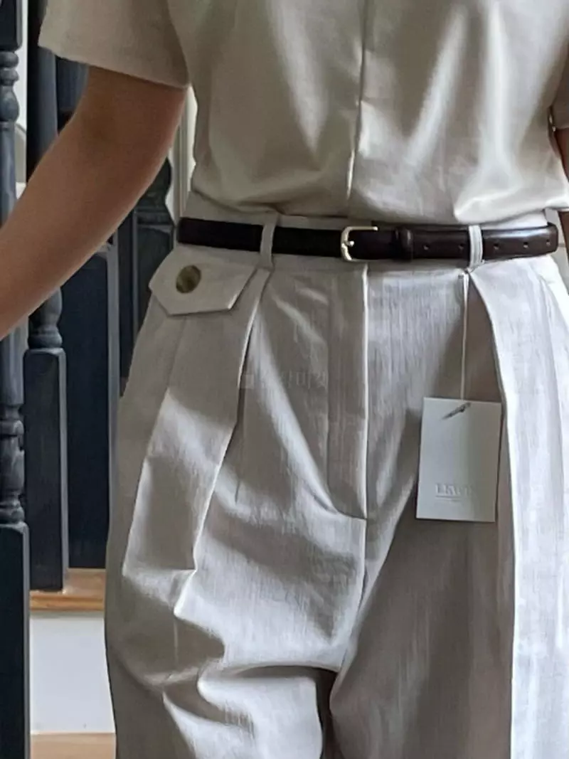 Lewin - Korean Women Fashion - #momslook - Button Pants - 10