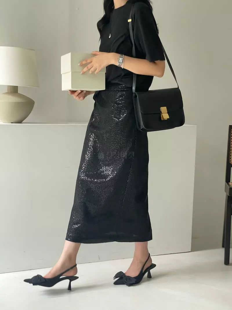 Lewin - Korean Women Fashion - #momslook - Spankle Skirt - 2