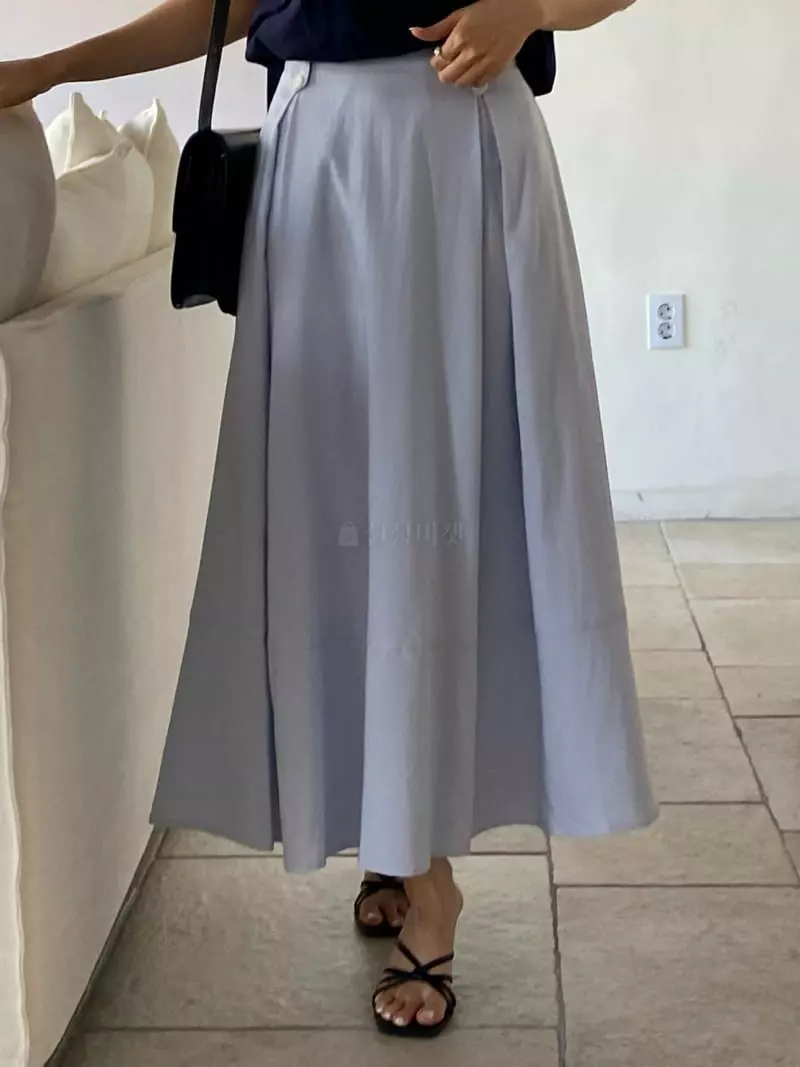 Lewin - Korean Women Fashion - #momslook - Aqua Skirt - 9