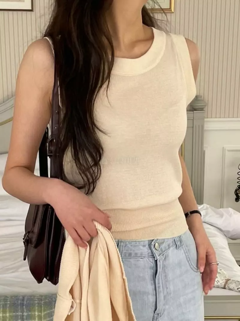 Lewin - Korean Women Fashion - #momslook - Biscos Sleeveless - 8