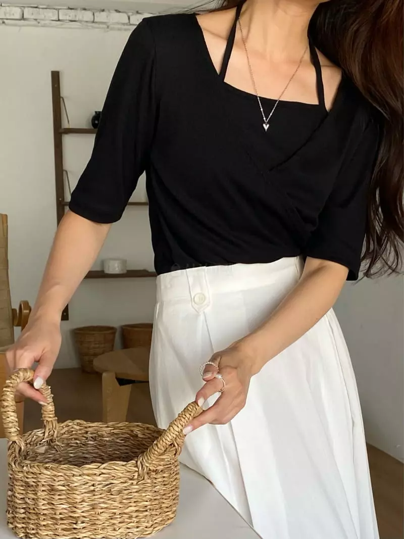 Lewin - Korean Women Fashion - #restrostyle - Layered Tee - 3