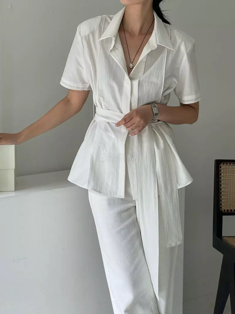 Lewin - Korean Women Fashion - #womensfashion - Hiddn Pintuck Blouse - 12
