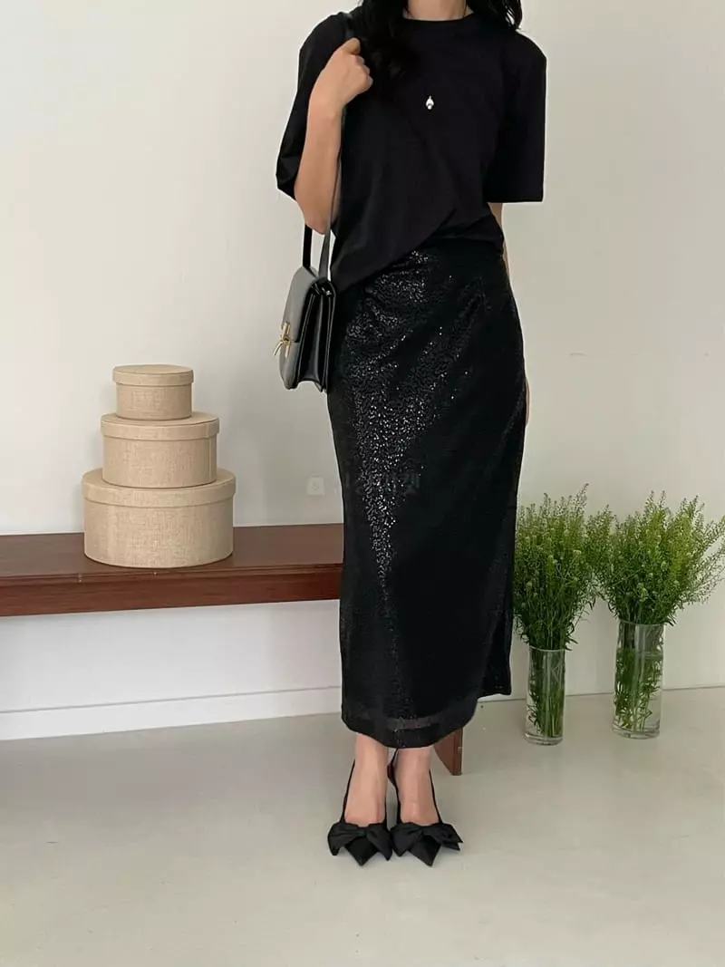 Lewin - Korean Women Fashion - #womensfashion - Spankle Skirt - 5