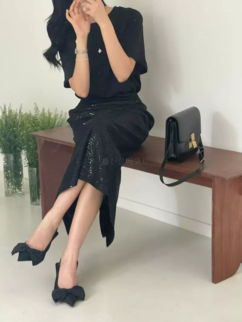 Lewin - Korean Women Fashion - #womensfashion - Spankle Skirt - 7