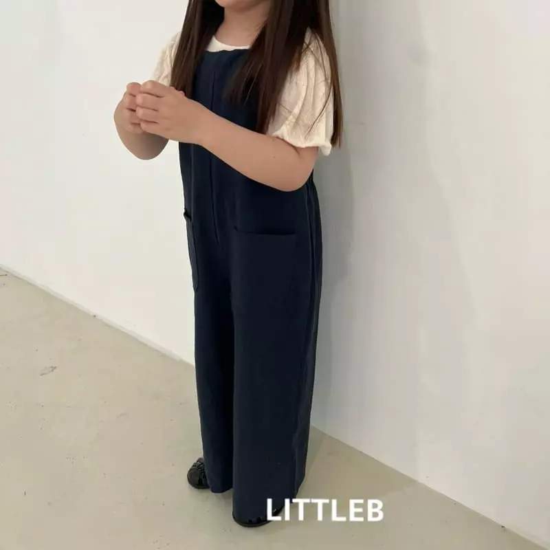 Littleb - Korean Children Fashion - #kidsshorts - Iinen Dungarees Pants - 8