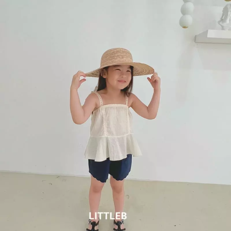 Littleb - Korean Children Fashion - #kidsstore - Lace Top Sleeveless - 4