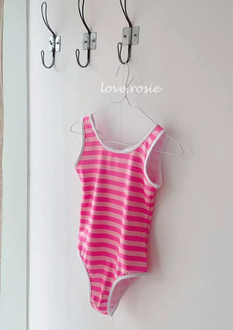 Love Rosie - Korean Children Fashion - #fashionkids - Unique Stripes Swimwear - 2