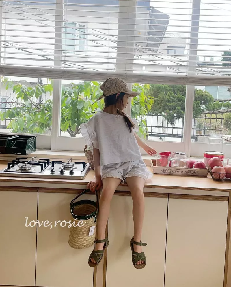 Love Rosie - Korean Children Fashion - #kidsshorts - Charlotte Frill Shorts Set - 11