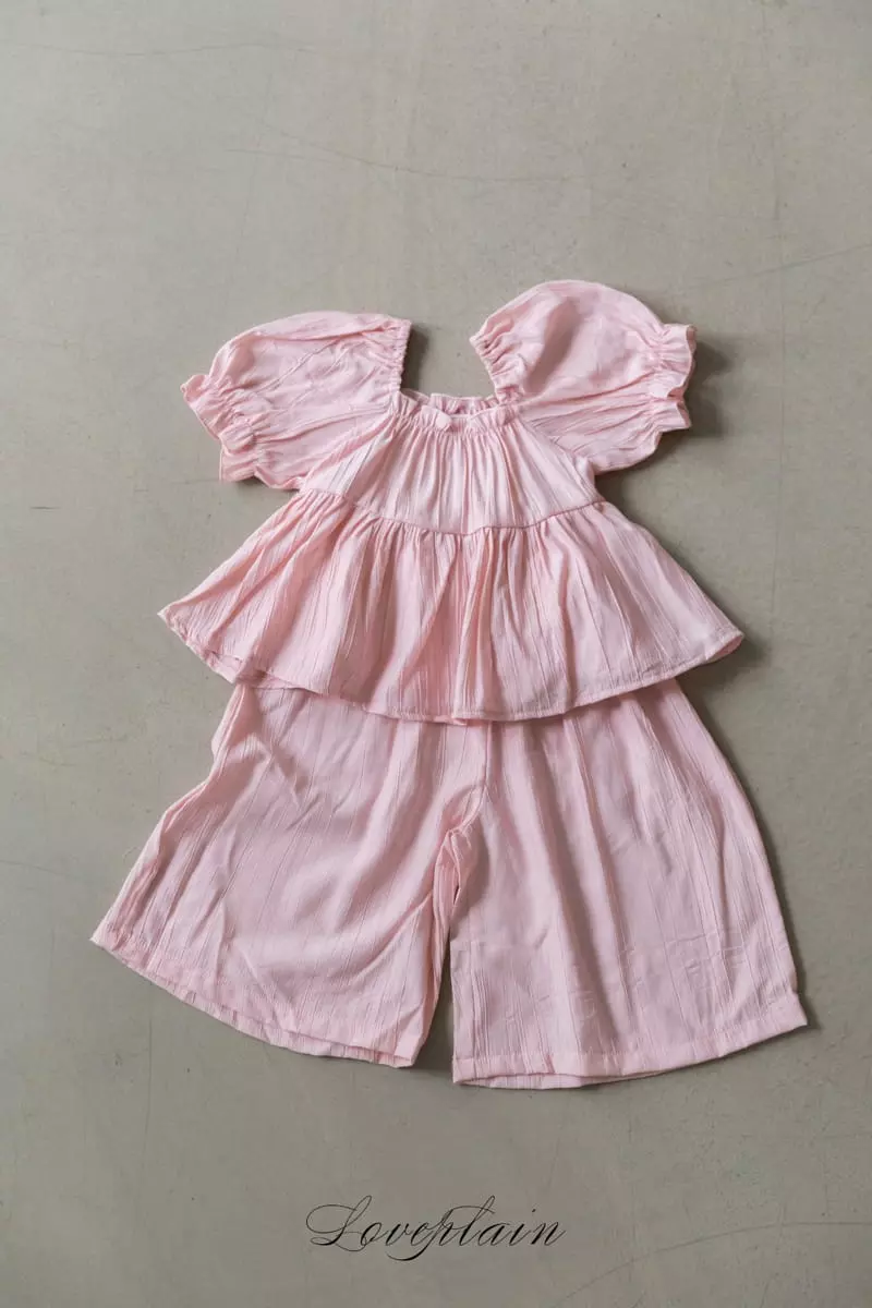 Loveplain - Korean Children Fashion - #Kfashion4kids - Vacance Top Bottom Set