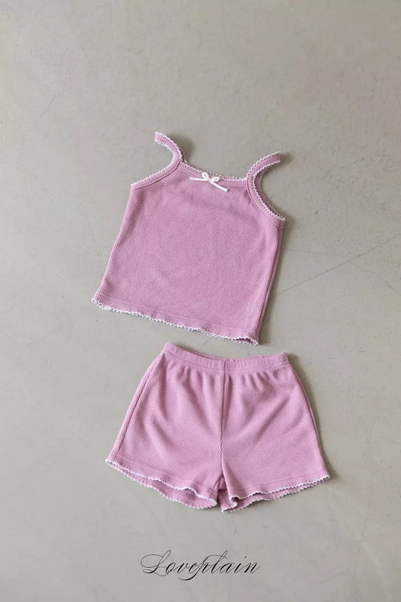 Loveplain - Korean Children Fashion - #kidsshorts - Waffle Set - 4