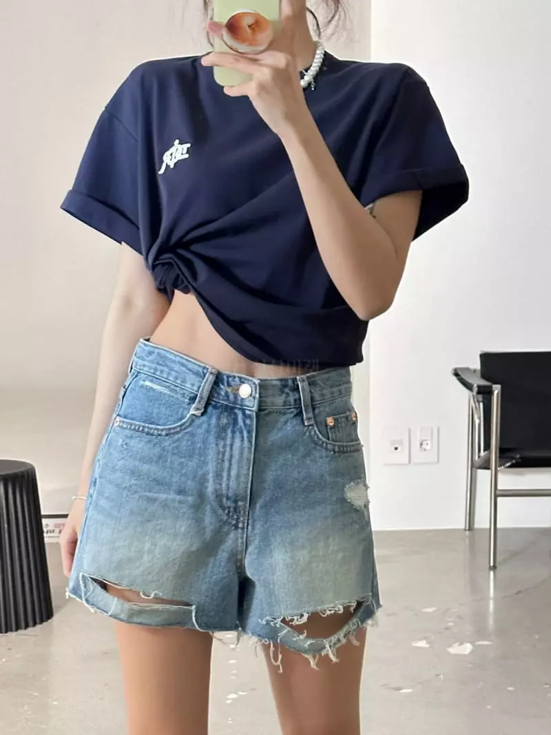 Lumiple - Korean Women Fashion - #momslook - Patch Tee - 11