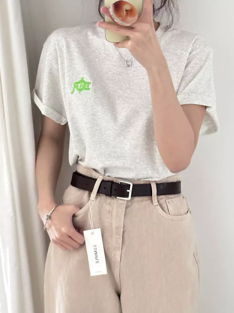 Lumiple - Korean Women Fashion - #momslook - Patch Tee - 6