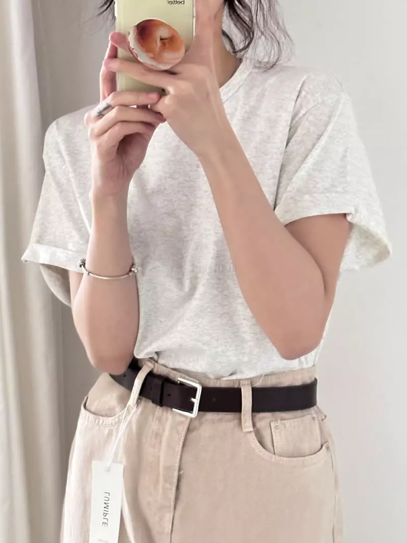 Lumiple - Korean Women Fashion - #momslook - Patch Tee - 8