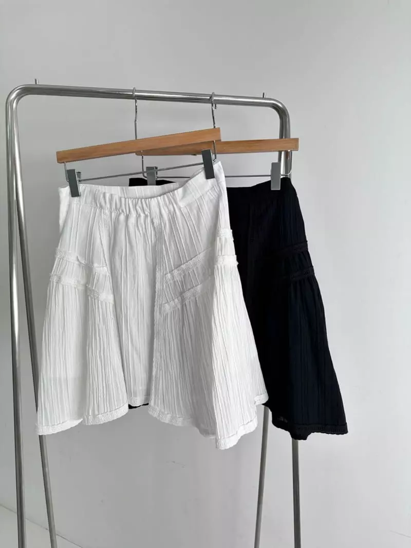 Lumiple - Korean Women Fashion - #romanticstyle - Lace Up Skirt - 3