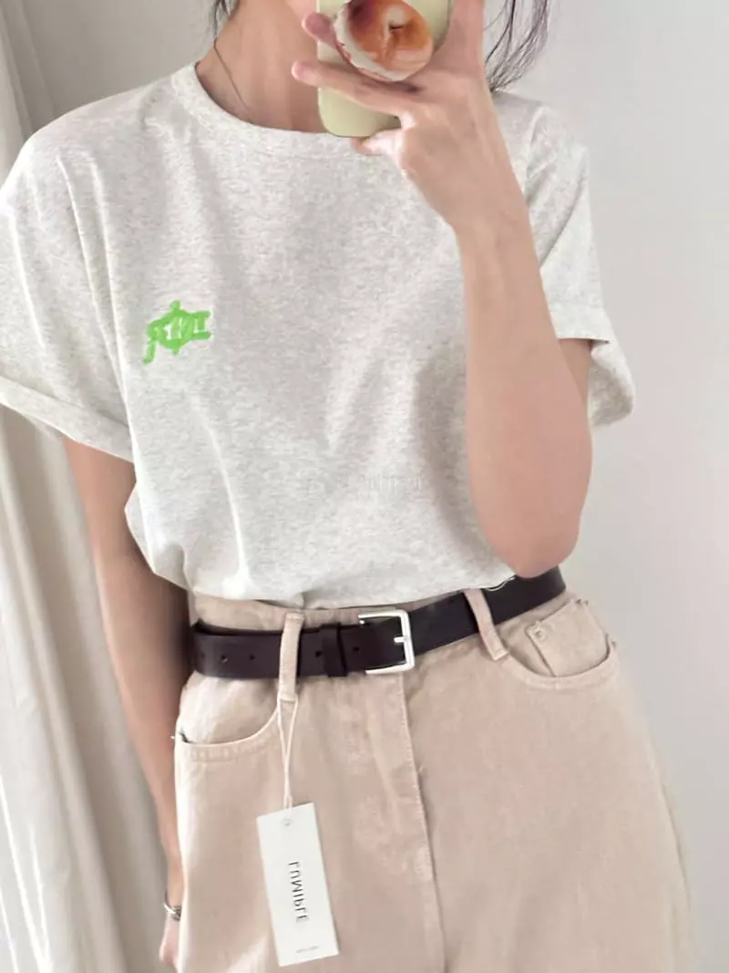 Lumiple - Korean Women Fashion - #womensfashion - Patch Tee - 5
