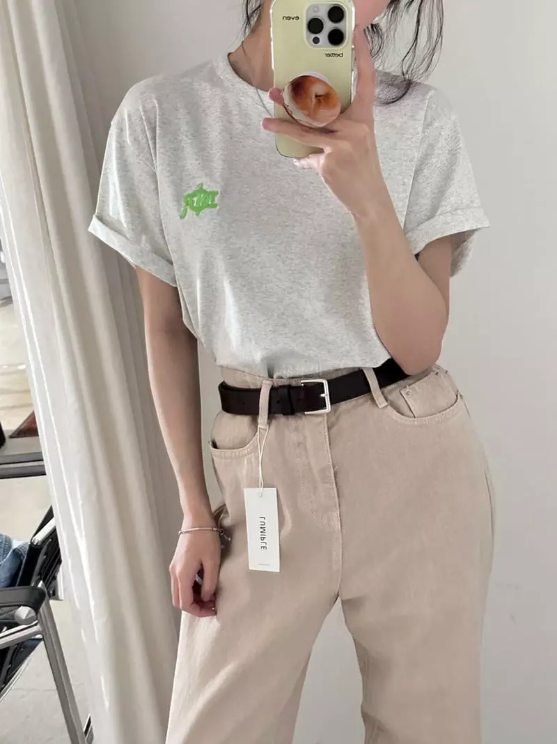 Lumiple - Korean Women Fashion - #womensfashion - Patch Tee - 7