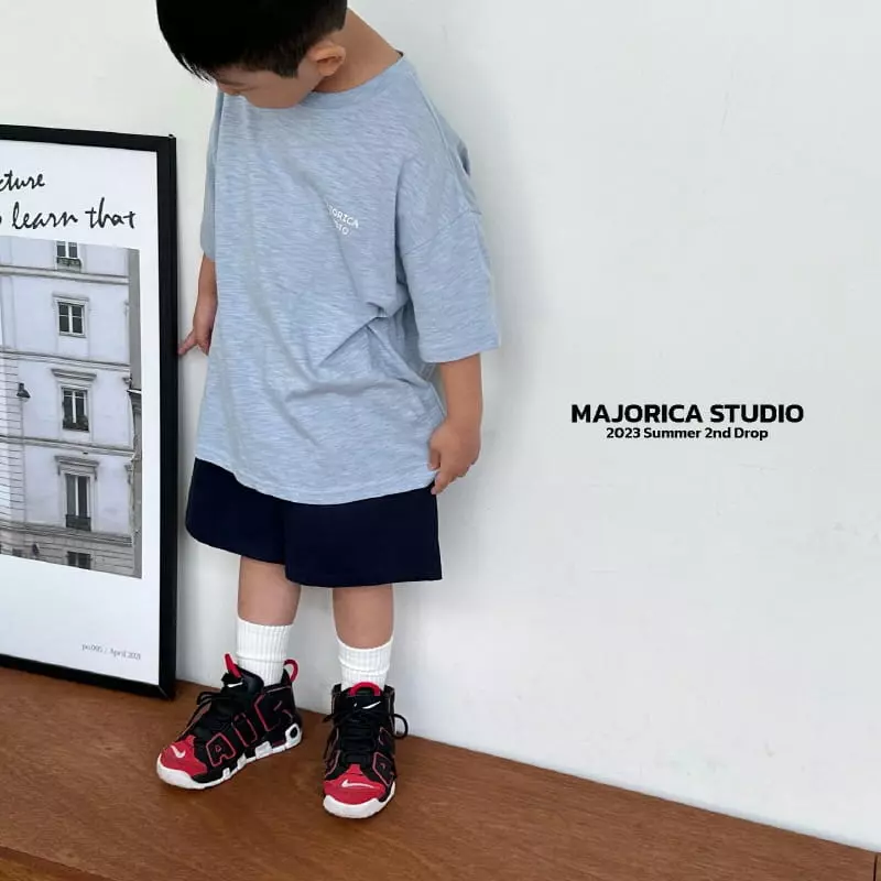 Majorica - Korean Children Fashion - #stylishchildhood - Piping Sleeveless Short Sleeves Bottom Set - 2