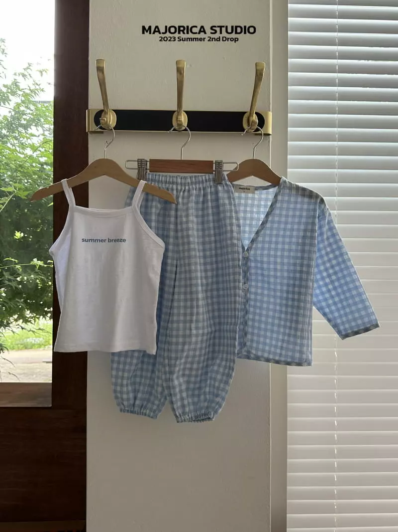 Majorica - Korean Children Fashion - #stylishchildhood - Gobang Sleeveless Cardigan Pants Set
