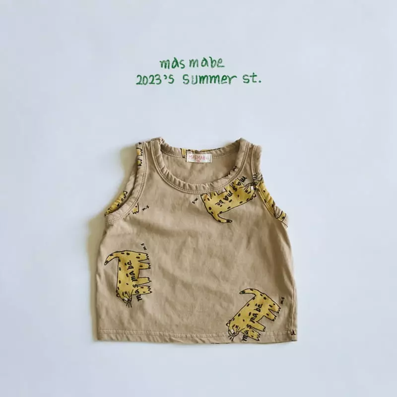 Masmabe - Korean Baby Fashion - #smilingbaby - Tong Cheetah Sleeveless - 2