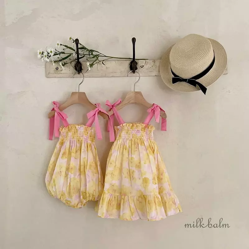 Milk Balm - Korean Baby Fashion - #babylifestyle - Flori Smocking Bodysuit - 6