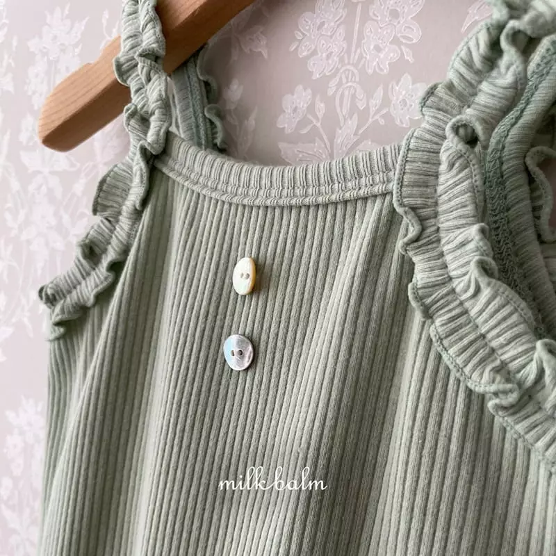 Milk Balm - Korean Baby Fashion - #babyoninstagram - Angella Sleeveless Bodysuit - 5