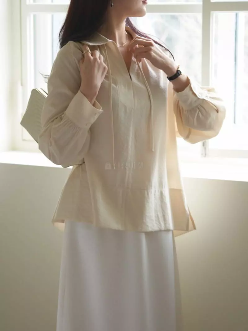 Milui - Korean Women Fashion - #momslook - Cur Blouse - 8
