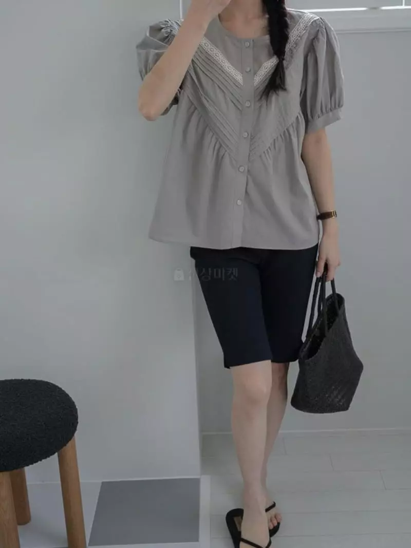 Milui - Korean Women Fashion - #vintagekidsstyle - Nunu Blouse - 4