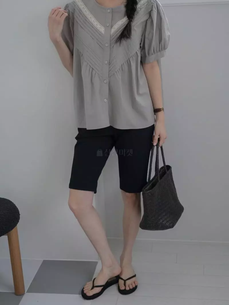 Milui - Korean Women Fashion - #romanticstyle - Nunu Blouse - 6