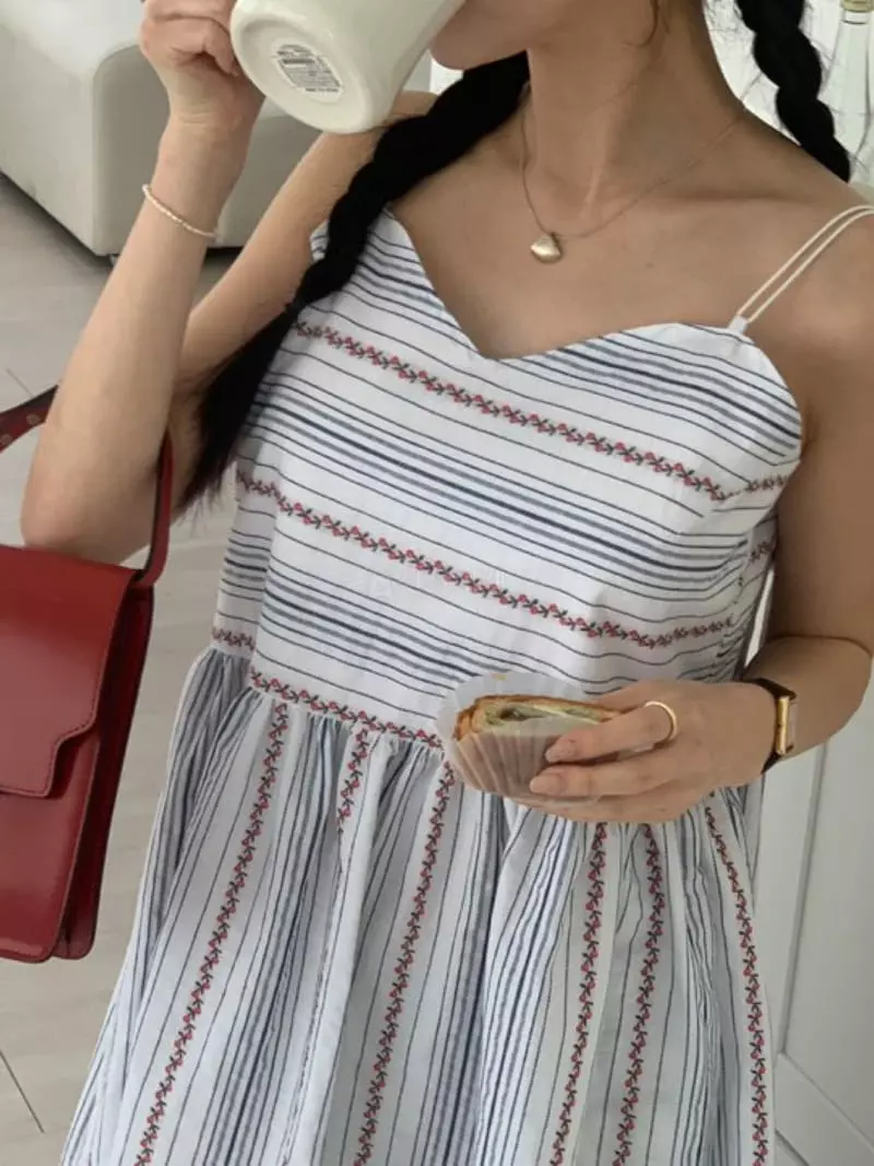 Milui - Korean Women Fashion - #thelittlethings - Cherry One-piece - 8