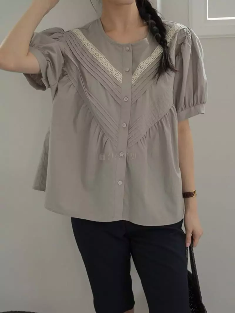 Milui - Korean Women Fashion - #vintagekidsstyle - Nunu Blouse - 3