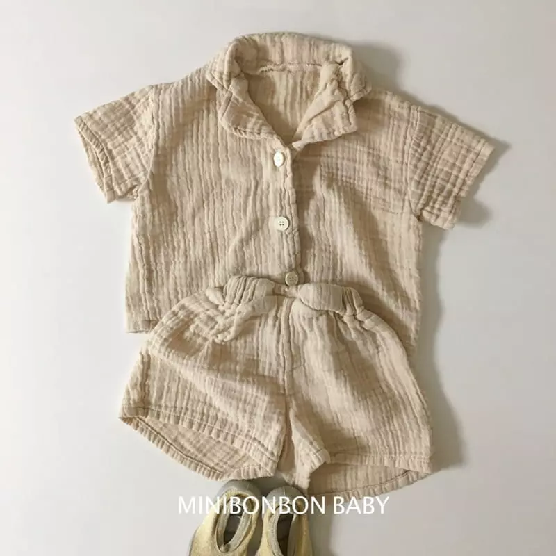 Mini Bongbong - Korean Baby Fashion - #babyclothing - Half Top Bottom Set - 3
