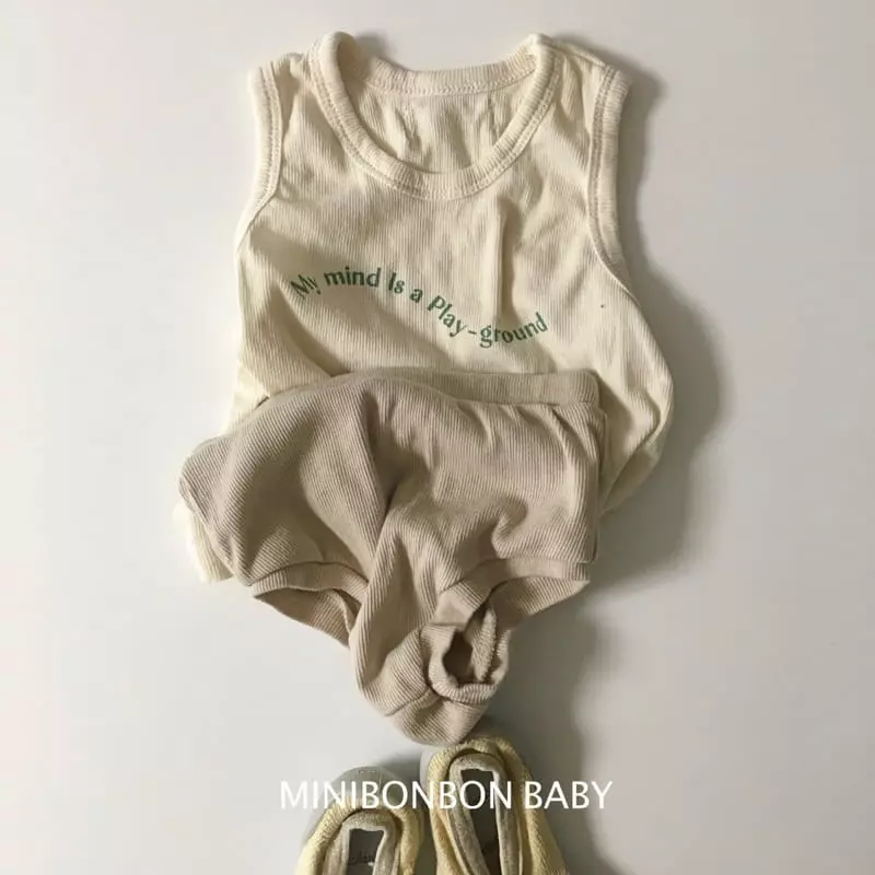 Mini Bongbong - Korean Baby Fashion - #babygirlfashion - Wave Sleeveless - 2