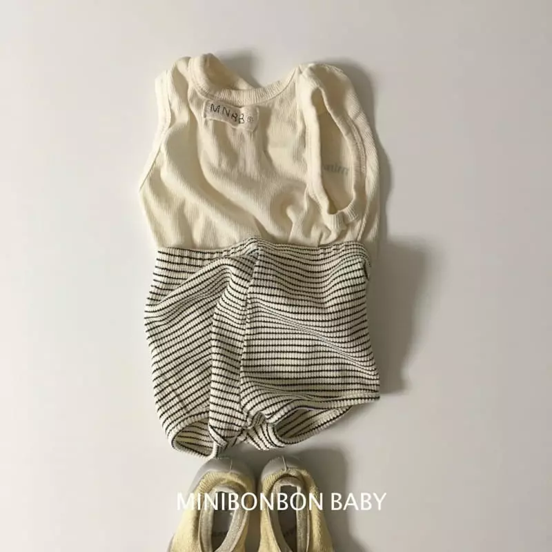 Mini Bongbong - Korean Baby Fashion - #babylifestyle - Wave Sleeveless - 3