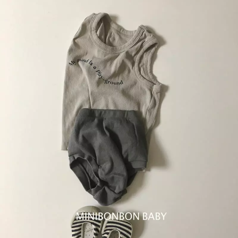 Mini Bongbong - Korean Baby Fashion - #babyootd - Wave Sleeveless - 5