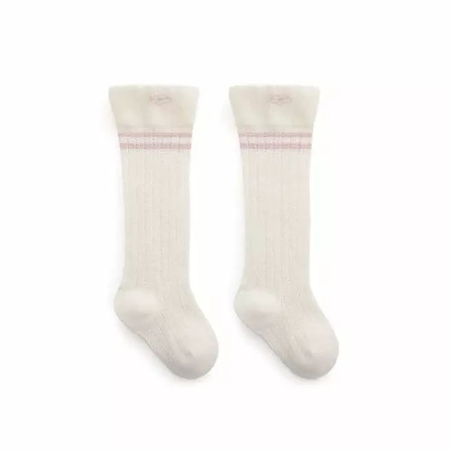 Miso - Korean Baby Fashion - #babyclothing - Flower Smile Knee Socks - 3