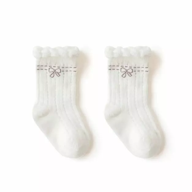 Miso - Korean Baby Fashion - #babyfever - Ribbon Socks - 2