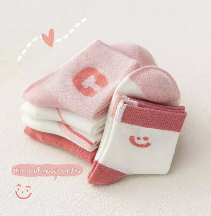 Miso - Korean Children Fashion - #fashionkids - Pink Socks Set - 4
