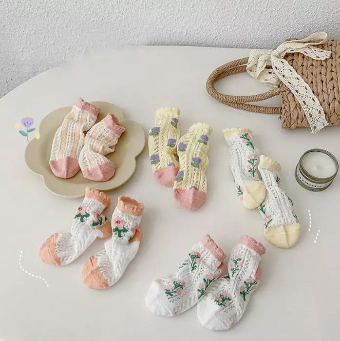 Miso - Korean Children Fashion - #kidsshorts - Lilly Socks Set - 3