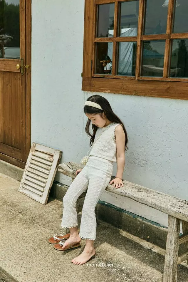 Mon Atelier - Korean Children Fashion - #childrensboutique - Embo Top Bottom Set - 5