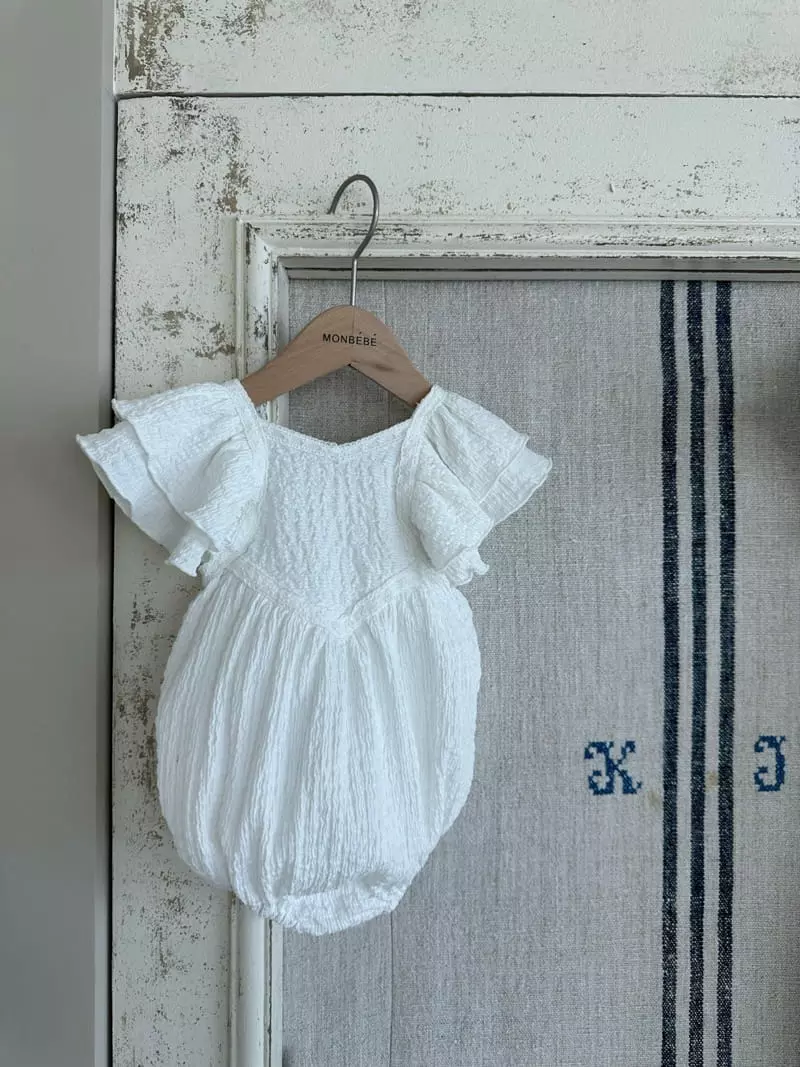 Monbebe - Korean Baby Fashion - #babyboutique - Angel Frill Bodysuit