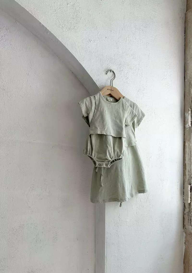Monbebe - Korean Baby Fashion - #babyboutique - Layered Bodysuit - 4