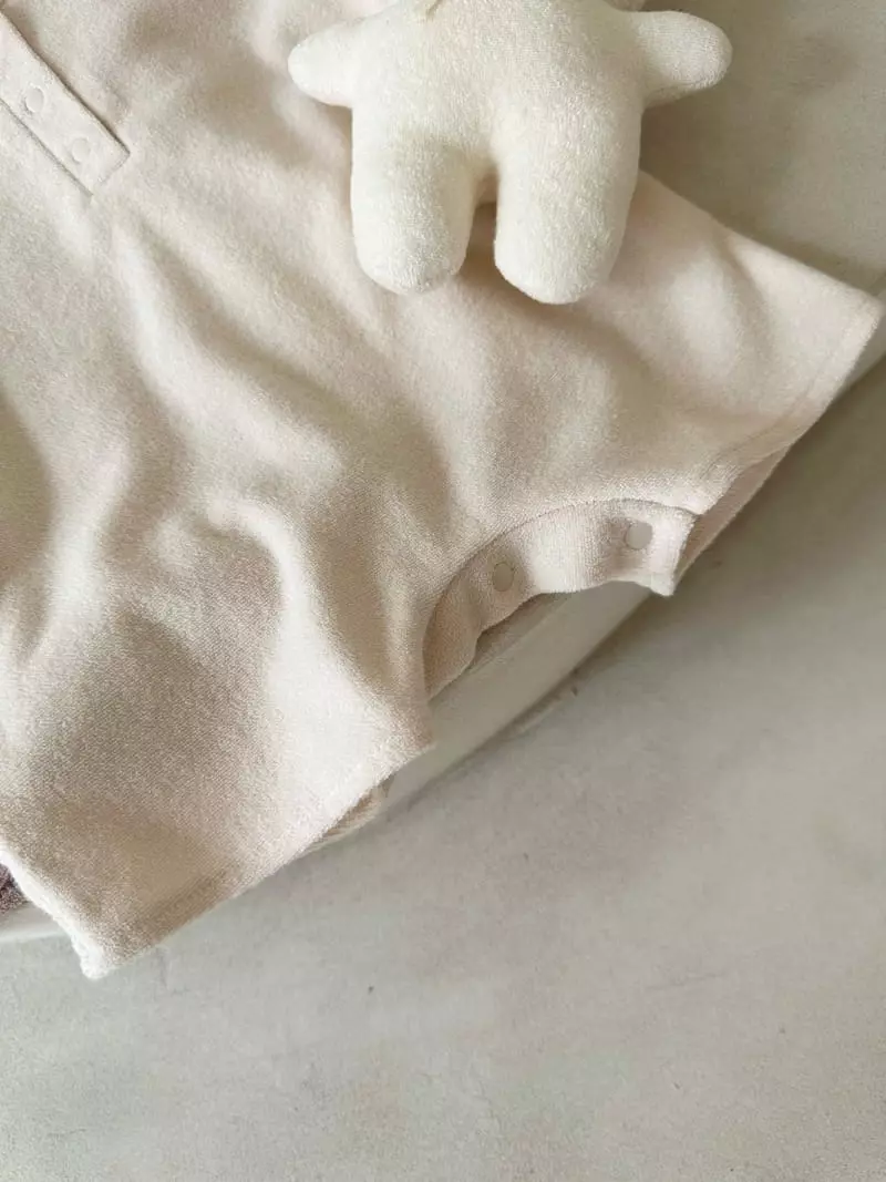 Monbebe - Korean Baby Fashion - #babyboutiqueclothing - Teddy Terry Bodysuit - 3