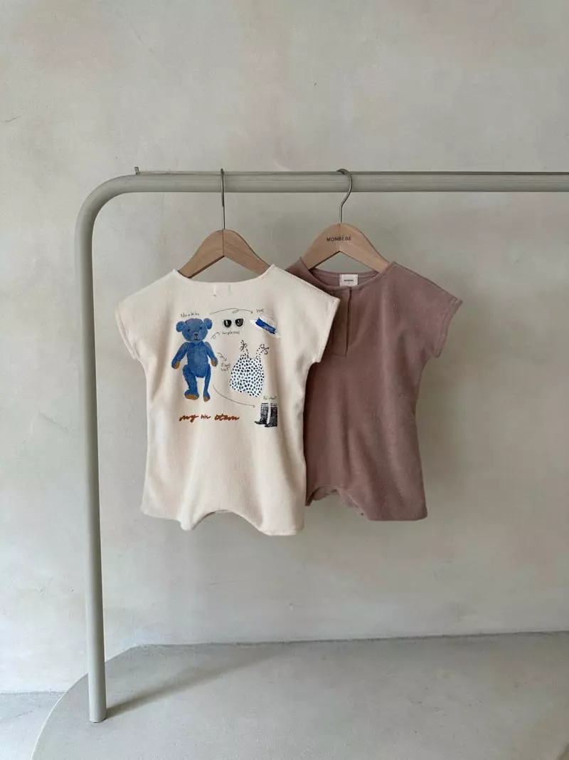 Monbebe - Korean Baby Fashion - #babyfever - Teddy Terry Bodysuit - 6