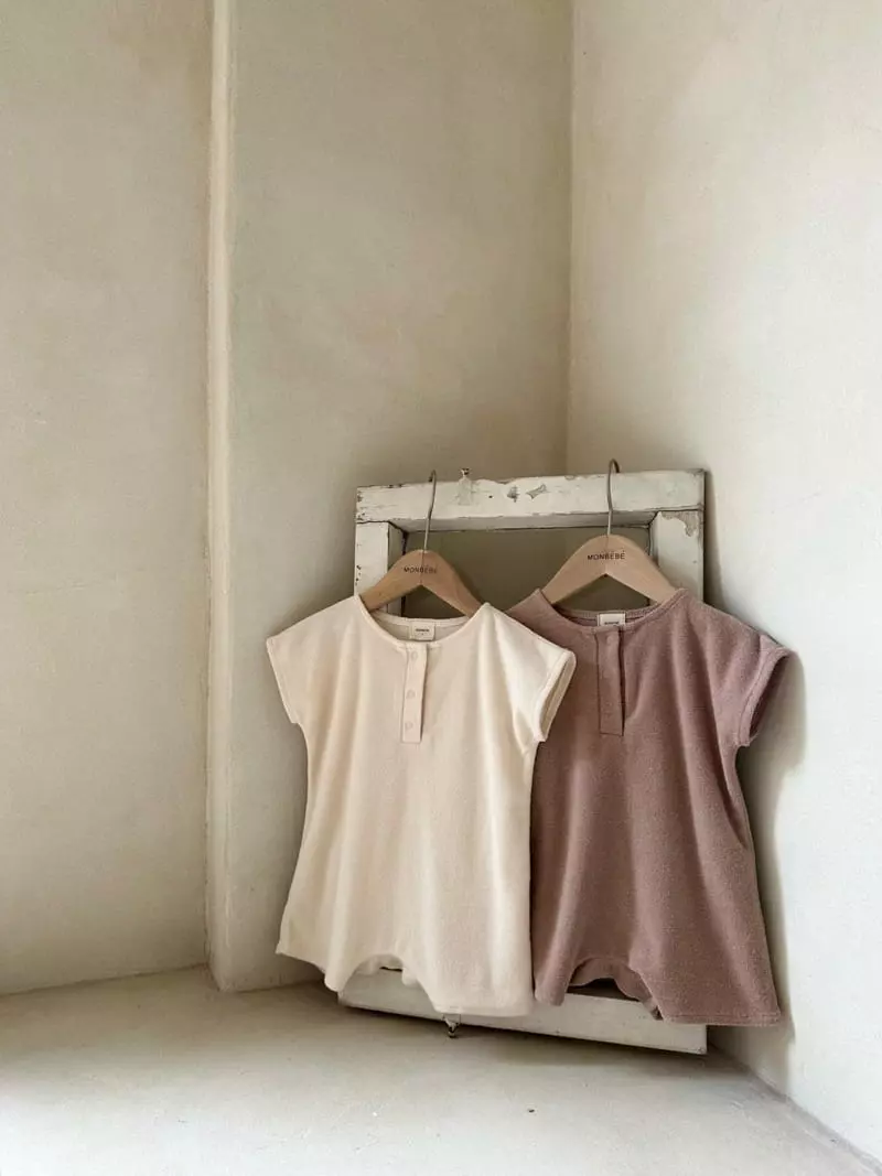 Monbebe - Korean Baby Fashion - #babygirlfashion - Teddy Terry Bodysuit - 7